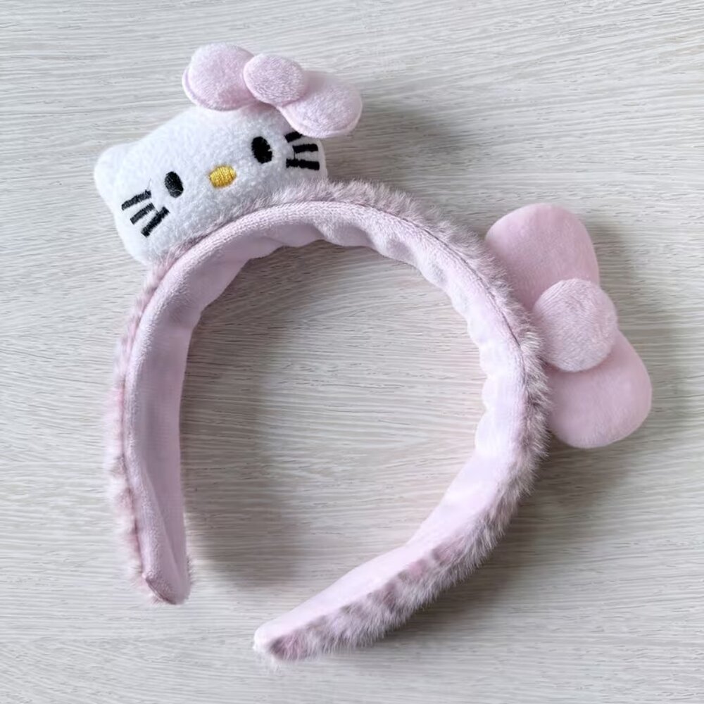 💲4⃣▶▶▶▶hello kitty head band pink white Lepord Design